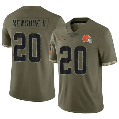 Greg Newsome II Cleveland Browns Game-Used #20 Brown Jersey vs. New Orleans  Saints on December 24 2022